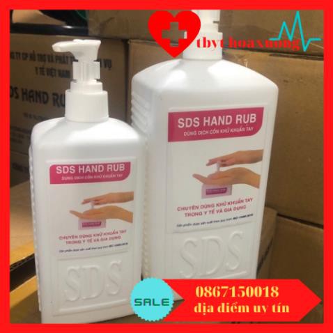 Nước rửa tay nhanh sds hand rub 500ml-1000ml theo tiêu chuẩn y tế