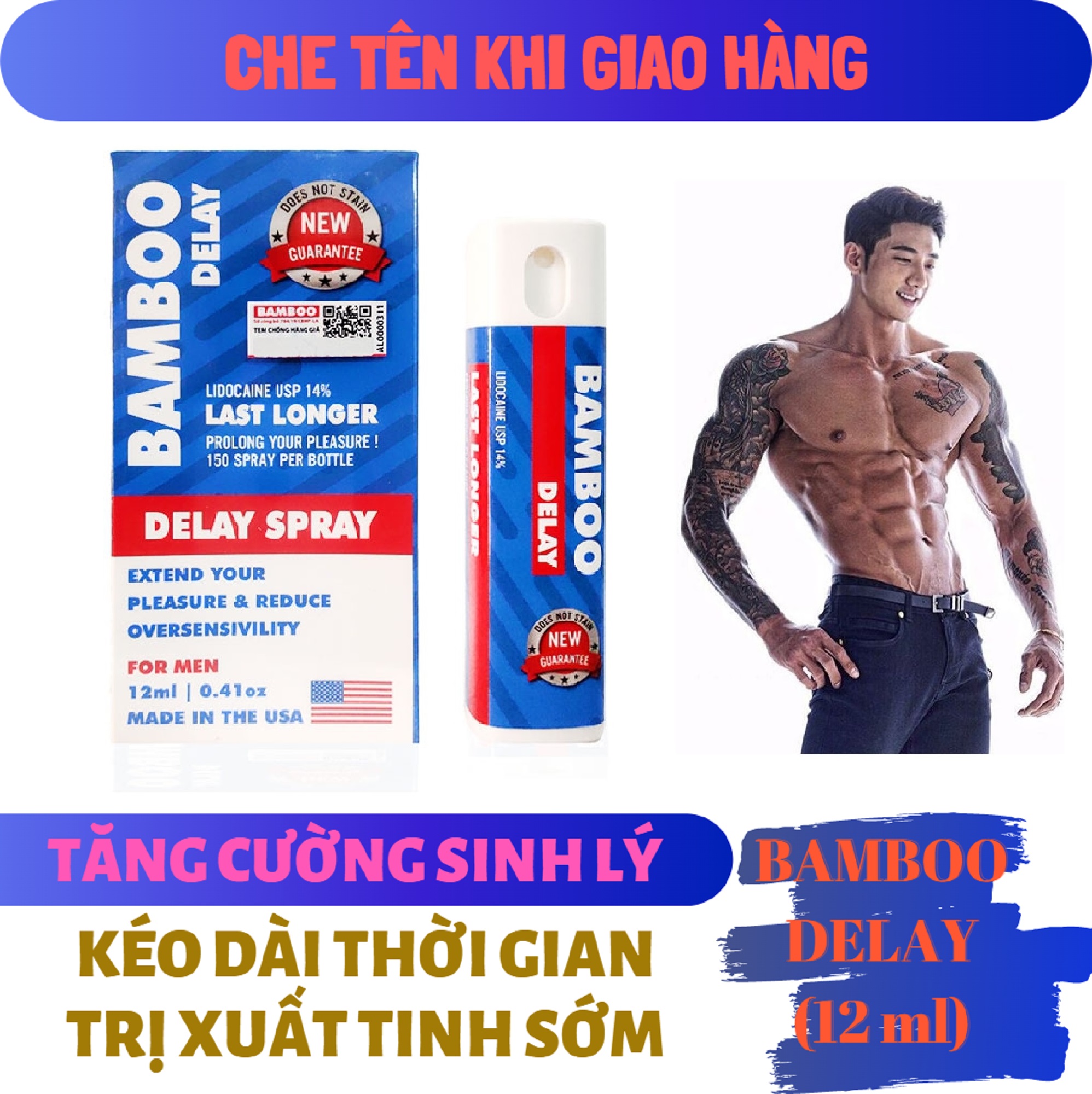 Chai xịt BAMBOO DELAY nam