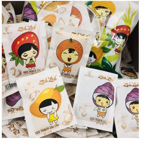 Thạch zai zai gói ngắn 350gr