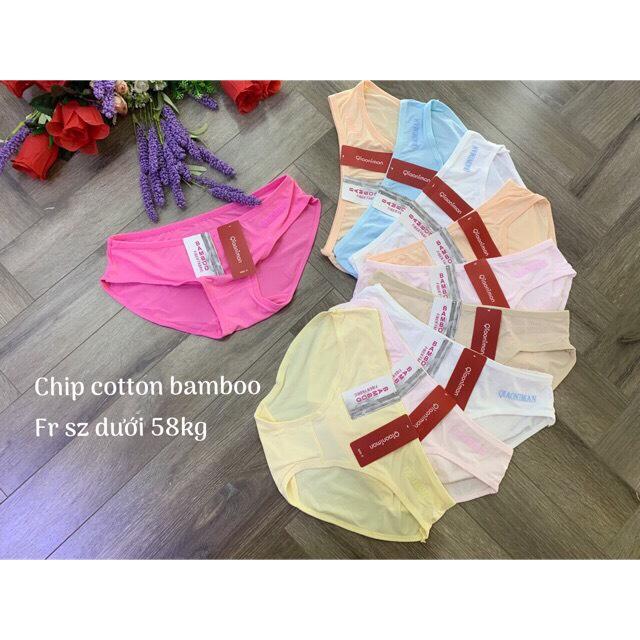 Bộ 10 quần lót cotton cao cấp bamboo loại 1 bộ gồm 10 quần đủ màu