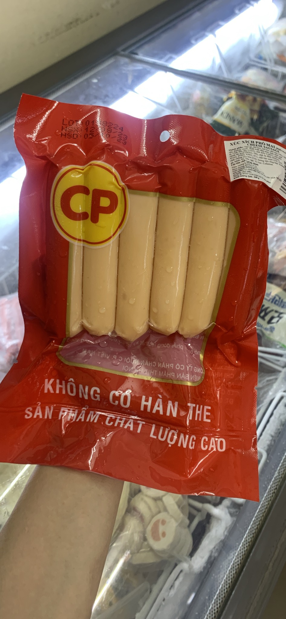 Xúc xích phô mai CP 200g, thả lẩu, chiên, nướng, ăn vặt siêu ngon