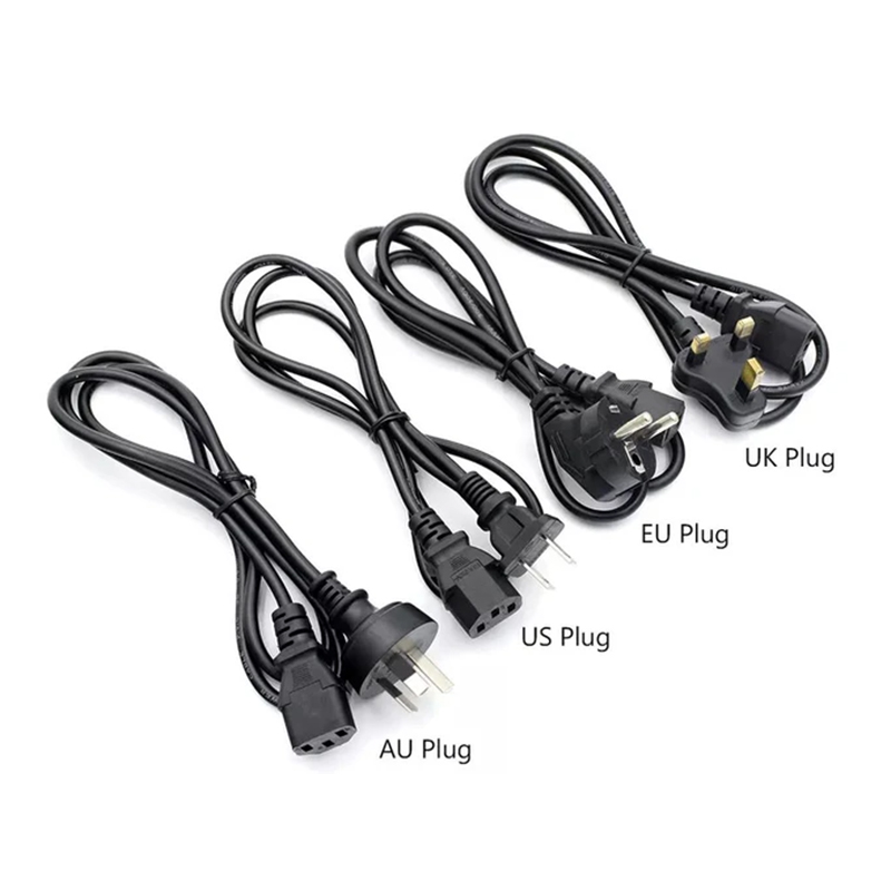 Dây cáp nguồn máy tính, thiết bị điện tử 220v c13 1.2m