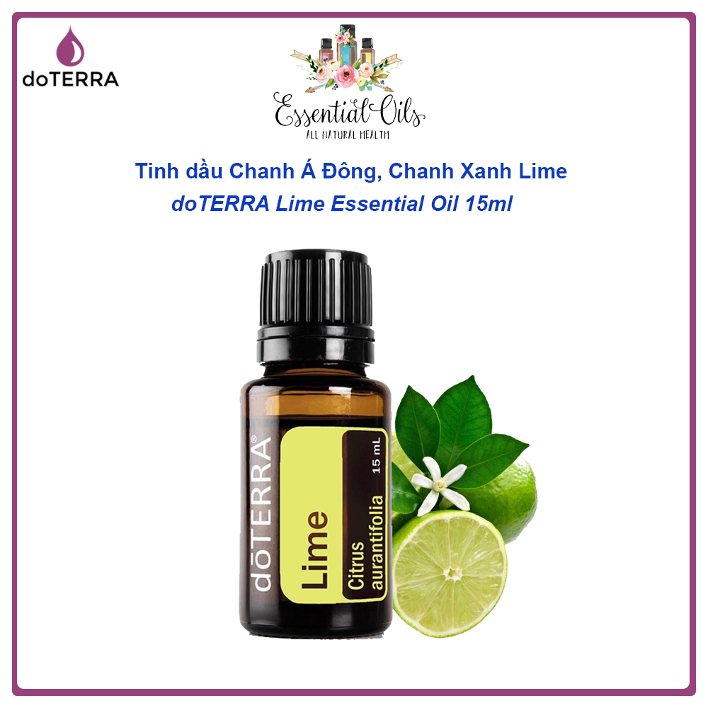Tinh dầu Chanh Á Đông, Chanh Xanh Lime Tinh Dầu Trị Liệu Nguyên Chất doTERRA USA - doTERRA Lime Essential Oil 15ml