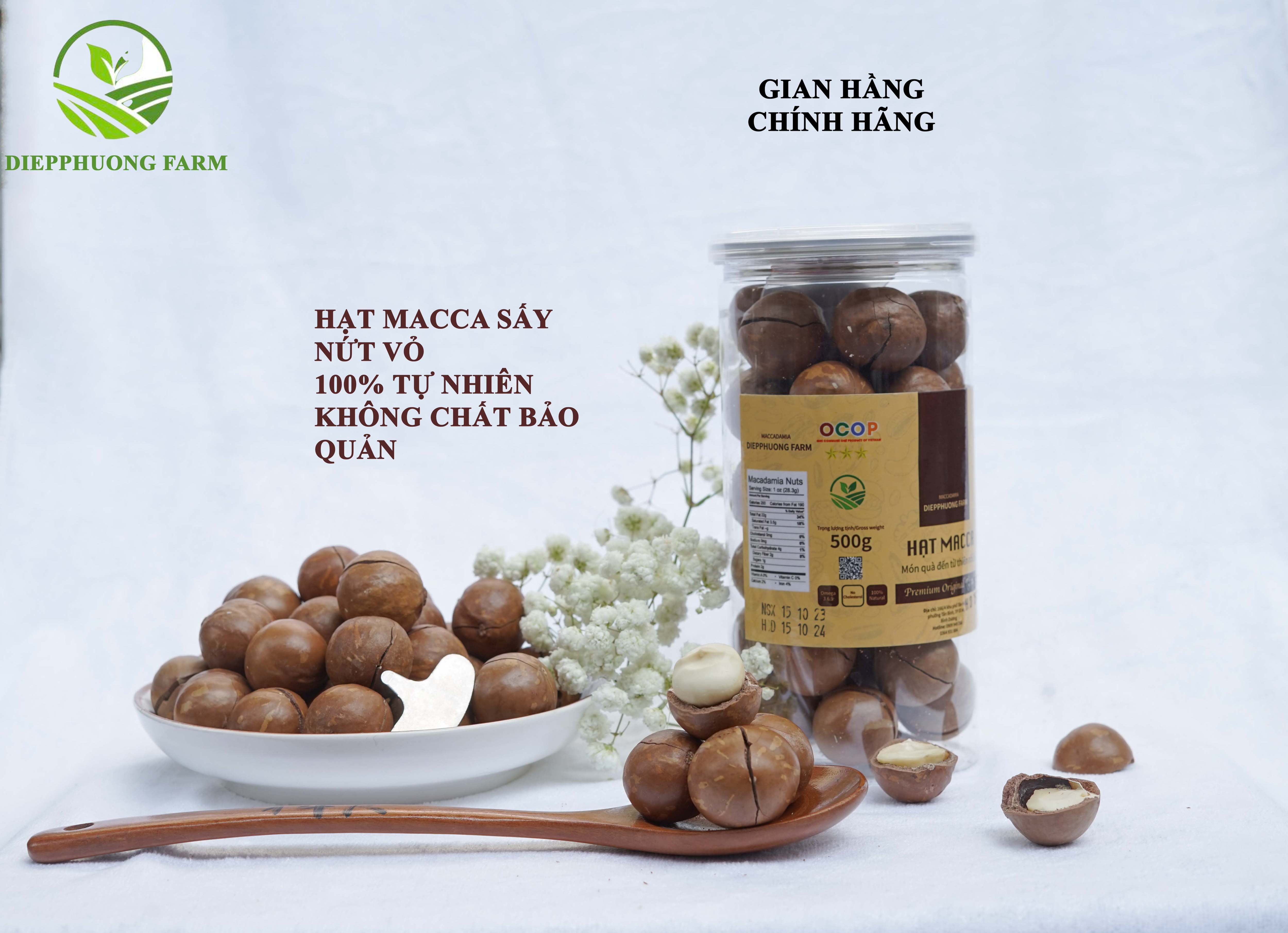 1kg Macca nứt vỏ Diepphuong Farm