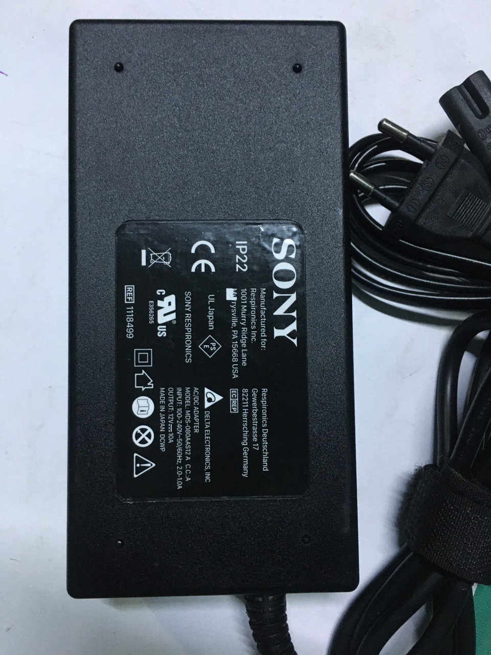 Adapter nguồn 12V 10A SONY loại tốt cho đèn led, camera, máy bơm mini...