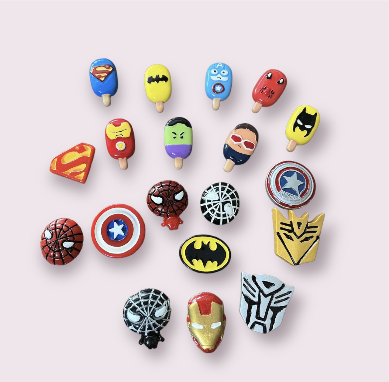 Bộ charm 3d gắn sục cho bé