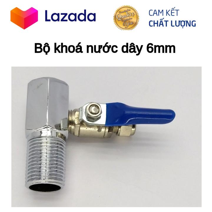 Bộ khoá nước máy lọc nước dây 6mm