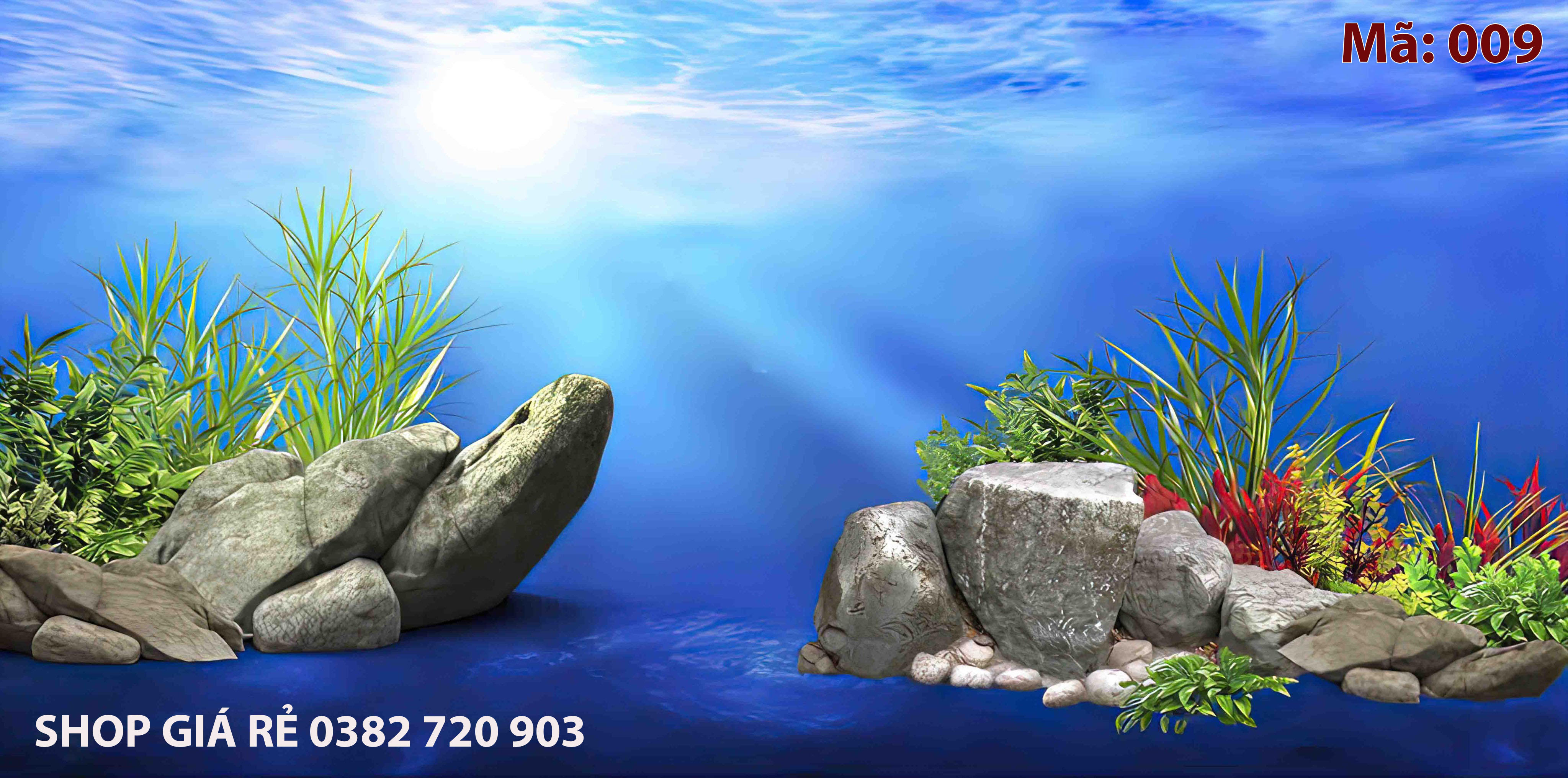 Tranh 3D Hồ Cá đá: Không gian nhà bạn trở nên trầm lắng và thanh tịnh hơn với bức tranh 3D Hồ Cá đá. Hình ảnh những tảng đá vững chãi kề bên hồ thủy sinh, tạo nên một khung cảnh thật độc đáo và nổi bật.
