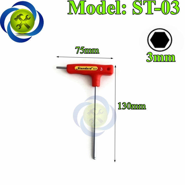 Lục giác bi chữ t 3mm standard st-03