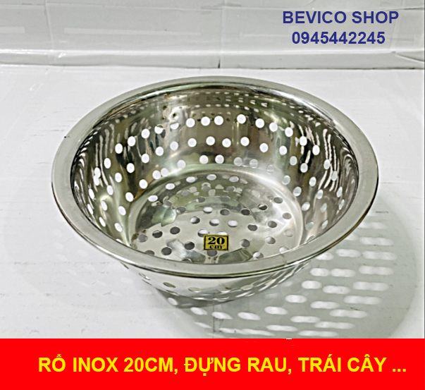 Rổ inox cao cấp 20cm