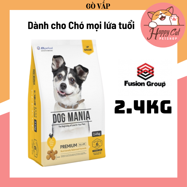 Hạt cho chó dog mania túi 2.4kg dành cho chó mọi lứa tuổi