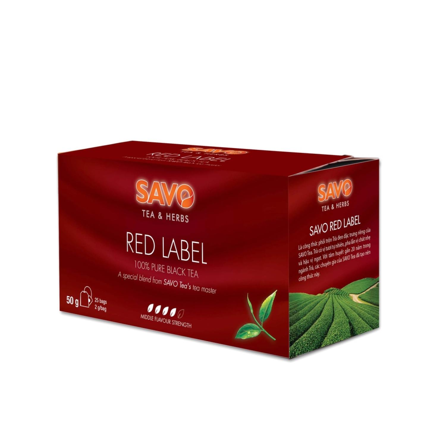Hồng trà túi lọc savo - red label