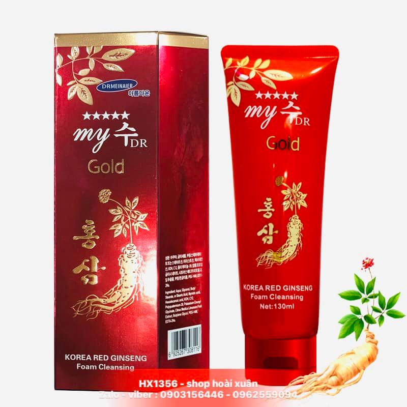 Sữa rửa mặt sâm đỏ my gold Hàn Quốc korea red ginseng - HX1356