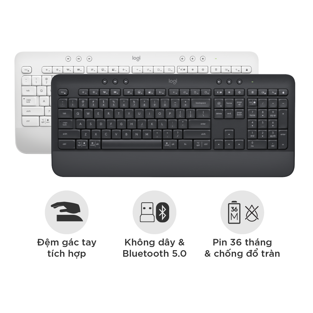 Bàn Phím Không Dây Logitech SIGNATURE K650 Wireless Bluetooth