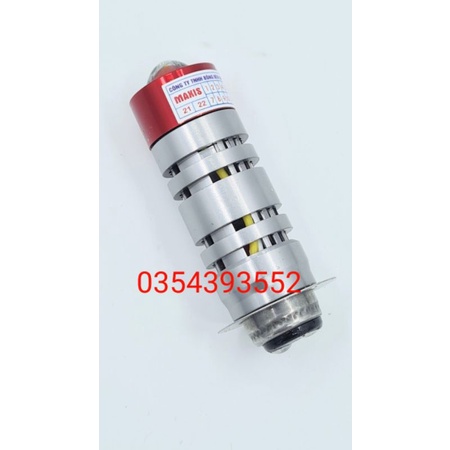 Bóng led bi cầu m5 cos vàng pha trắng cao cấp bma