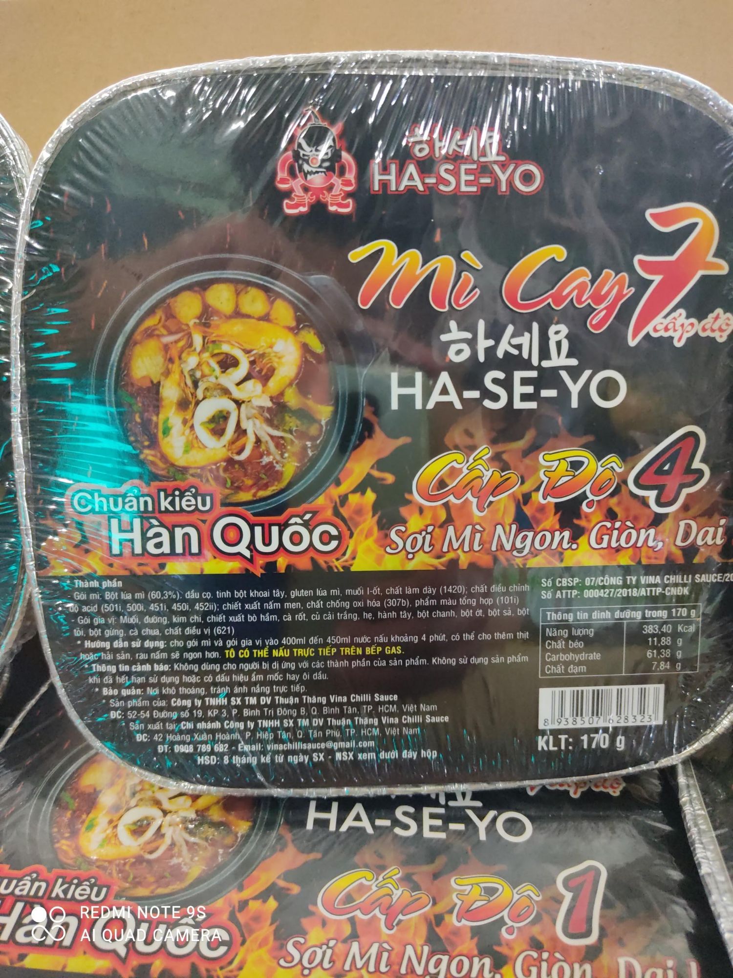 Mỳ cay 7 cấp độ ha-se-yo