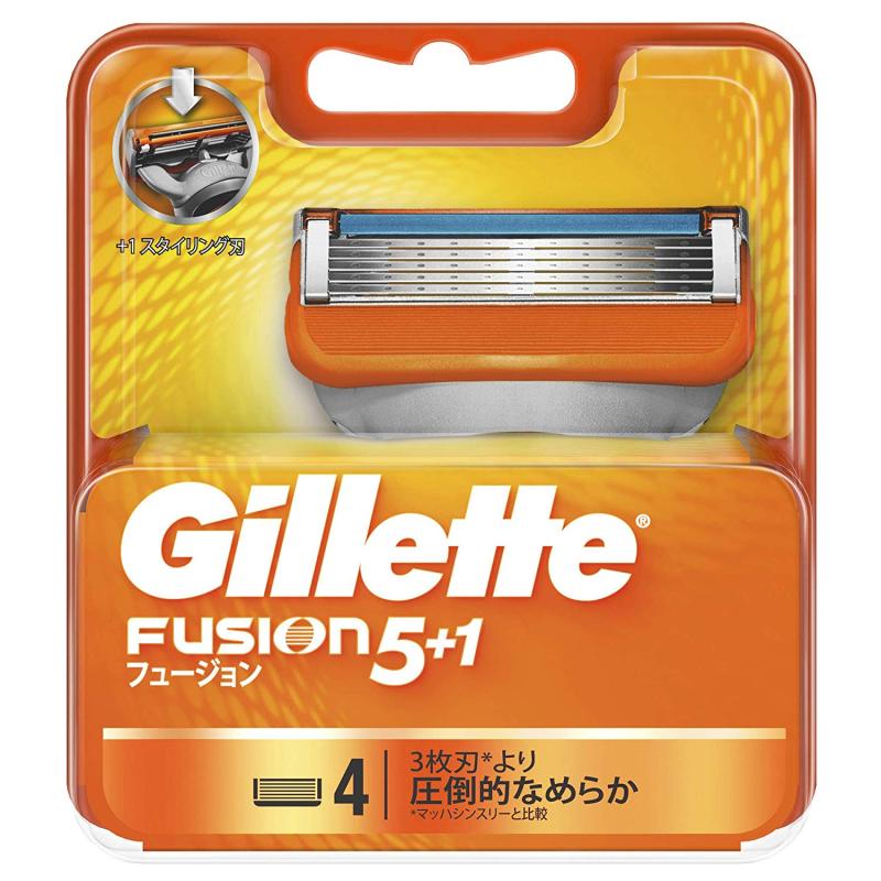 Hộp lưỡi dao thay thế Gillette Fusion 5+1 Nhật Bản - Hộp 04 lưỡi