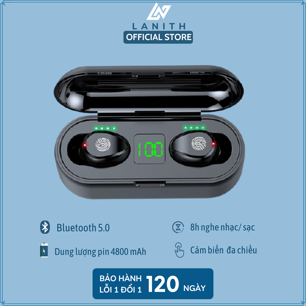 Tai nghe Bluetooth 5.1 - Tai nghe cảm ứng TWS F9 phiên bản mới cao cấp