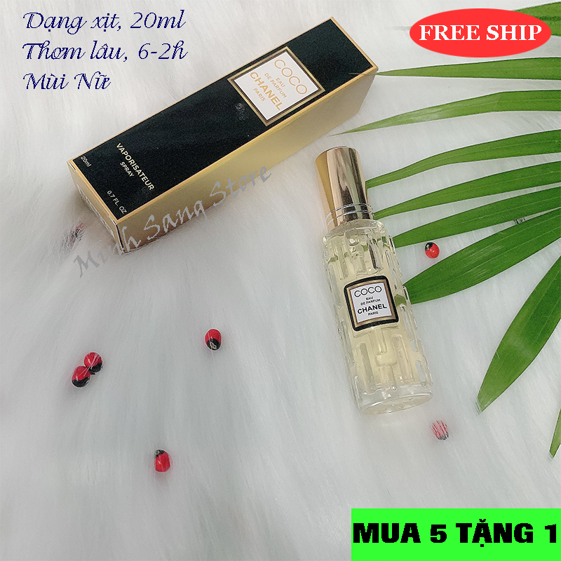 [HCM]NƯỚC HOA NỮ COCO VÀNG 20ML CHIẾT PHÁP CAO CẤP LƯU LÂU 6-12H