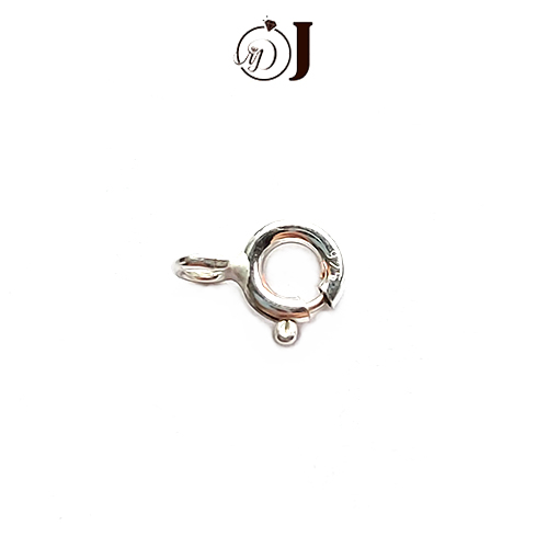Khóa dây chuyền bạc MĐJ0176 móc khóa tròn bạc 925