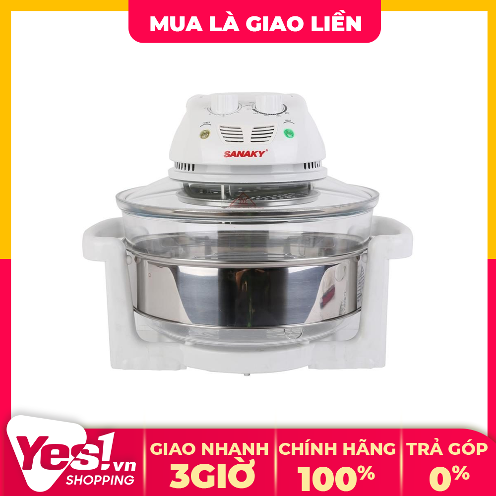 VH-158T - Lò nướng thuỷ tinh Sanaky 158T 15 lít - Bảo hành chính hãng  - Voucher 10% lên đến 800K