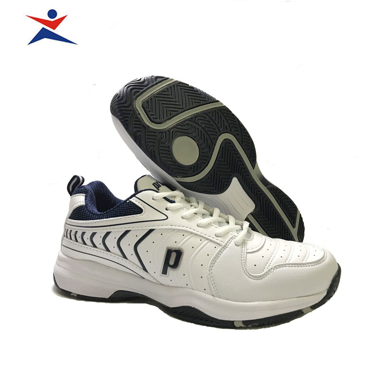 Giày tennis Prince chống lật cổ chân, màu trắng đen, nhẹ nhàng,thoáng khí, dành cho nam, đủ size