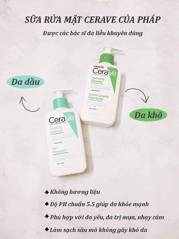Sữa rửa mặt cerave 236ml