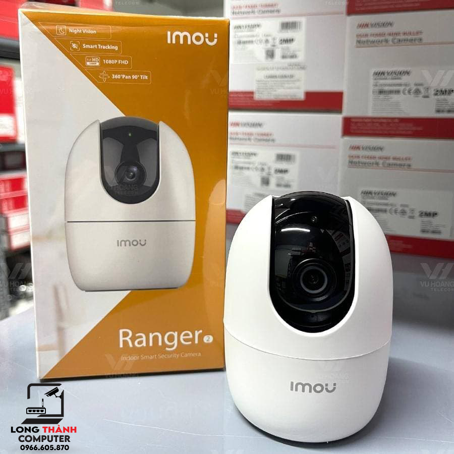 CAMERA IP WIFI IMOU RANGER PRO IPC-A22EP-B  QUAY CHÍNH HÃNG ĐỘ PHÂN GIẢI 1080P CHUẨN GIẢI NÉN H265 THẺ NHỚ CHÍNH HÃNG LEXAR 32G 64G 128G