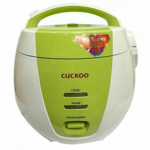 Nồi cơm điện Cuckoo CR 0661 1.0 lít, mâm nhiệt màu đen tráng gốm, tăng khả năng hấp thụ nhiệt, không ố màu
