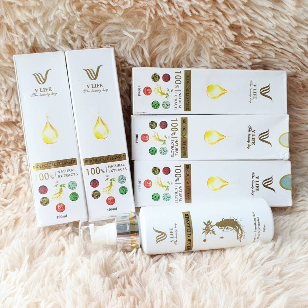 Combo 5 sửa rửa mặt sinh học v-life -mua 5 tặng 5 -giá sỉ -free ship