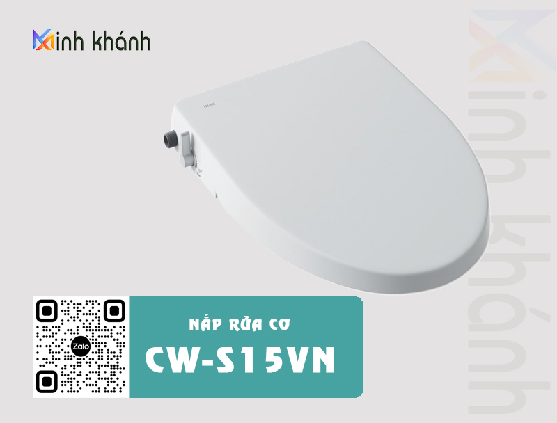 Combo nắp bồn cầu tự rửa thông minh xịt rửa vệ sinh phụ nữ inax cw-s15 và vòi xịt rửa cfv-102a