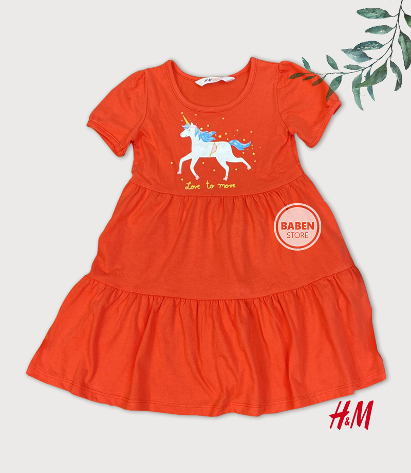 Váy HM cotton cánh tiên cho bé gái TỪ 1-7 tuổi