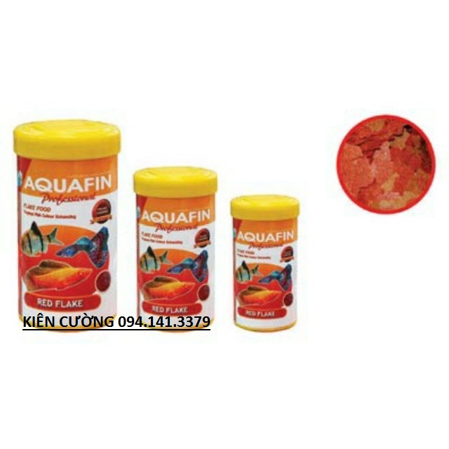 Thức ăn cá cảnh aquafin red flake 100ml