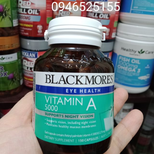 Vitamin A 5000IU 150 viên Blackmores
