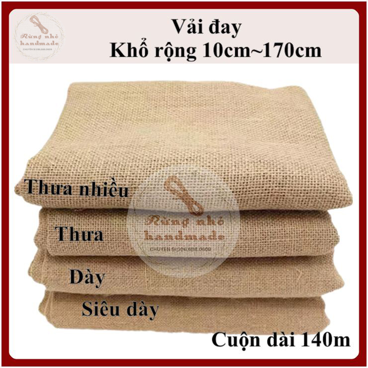 Vải bố, vải bố thô, vải bố đay, vải đay, làm trang trí, phông nền chụp ảnh, rèm cửa, handmade, decor, trải bàn
