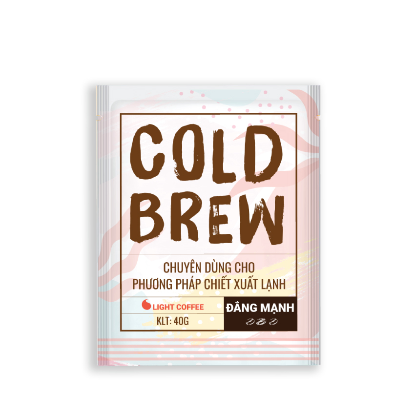 Cà phê pha Cold brew đắng mạnh Light Coffee - túi 40gr - Lazcoin