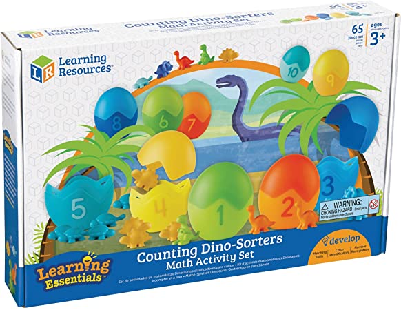LRS1768. Bộ học toán cùng những chú khủng long nhiều màu sắc - Learning Resources