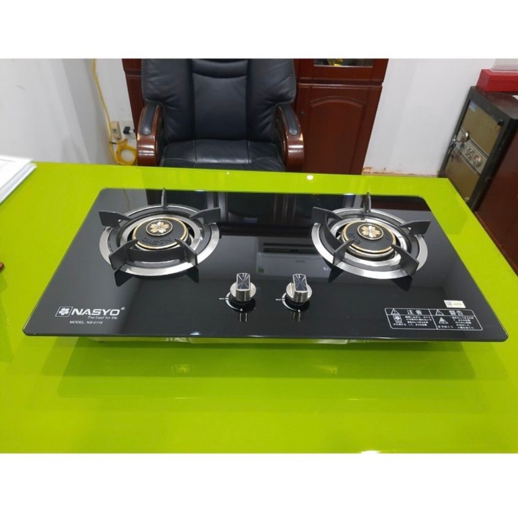 bếp gas âm cơ    bếp gas âm cơ NASYO 0119 đánh lửa bằng manheto