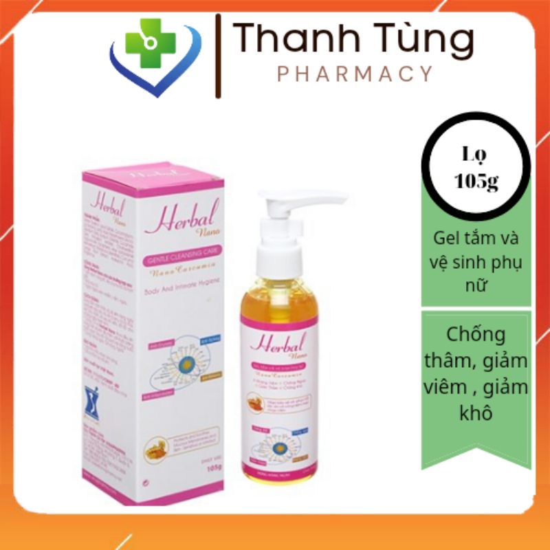 Dung dịch vệ sinh toàn thân herbal nano chai 105ml