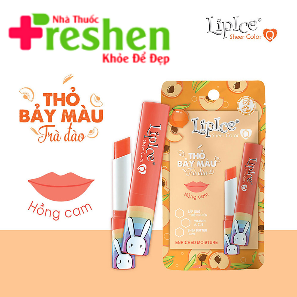 [HCM]Son LipIce Sheer Color Q Bestie thỏ 7 màu 2.4g