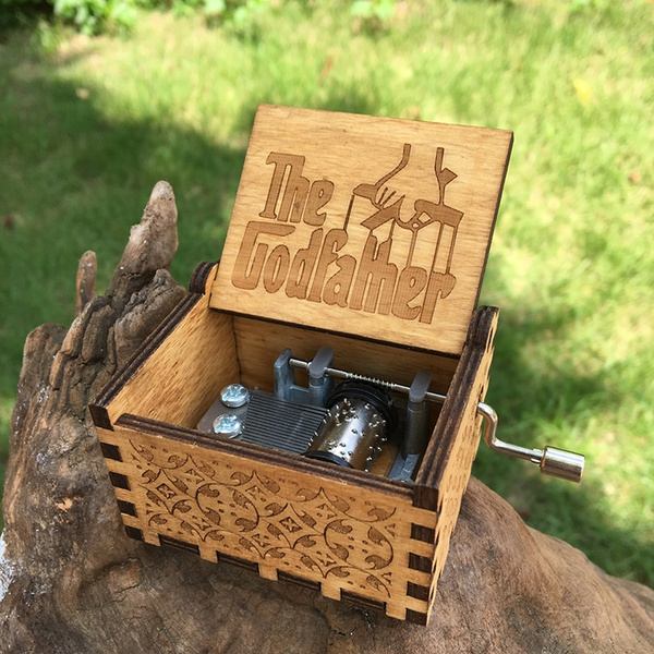 Hộp Nhạc Phim Godfather ( Bố Già ) - Hộp Nhạc Gỗ Cơ Quay Tay Mini & Cổ Điển (hop nhac phim godfather ( bo gia ) - hop nhac go co quay tay mini & co dien)