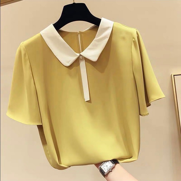 Áo sơ mi cổ sen tay loe - ap0018