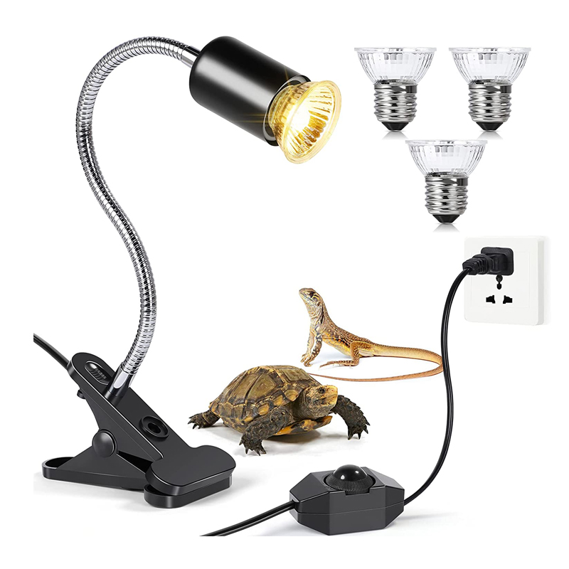 Kẹp đèn dài thú cưng đèn sưởi ấm uva + uvb 3.0 50w dành cho thú cưng bò sát rùa