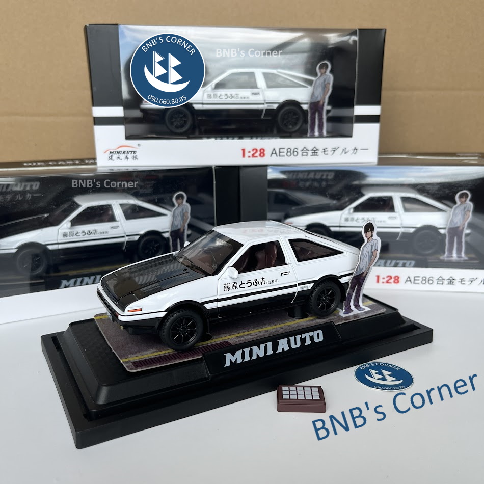 [BNB's Corner] Xe mô hình 1:28 Toyota AE86 Initial D hãng Mini Auto