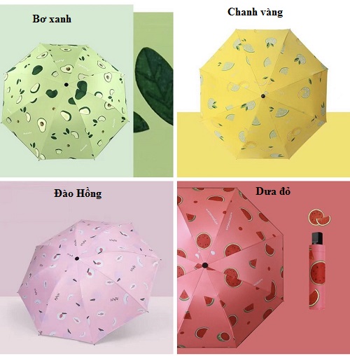 Ô dù trái cây, ô dù chống tia uv-shopdogiadung68