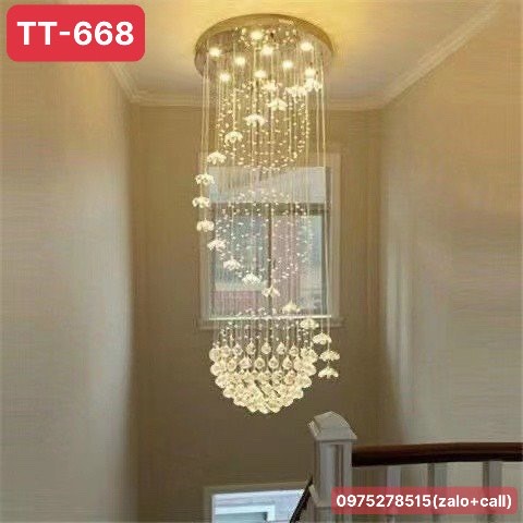 Đèn thả trần pha lê nhiều mẫu mã, kiều dáng, sử dụng để trang trí mọi không gian nhà cửa phòng bếp, phòng ăn, quán cafe giúp không gian đẳng cấp, sang trọng, quý phái