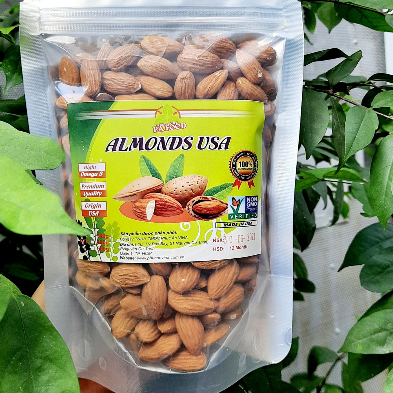 [HCM]1Kg Hạnh nhân sống Mỹ nấu sữa làm bánh