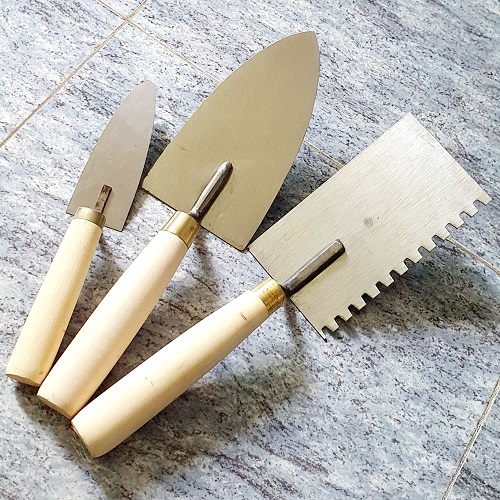 [HCM]Bộ Dụng Cụ 3 Bay Xây Tô Gồm Bay Vuông Răng Cưa Vuông 7x7mm + Bay Tam Giác + Bay Chỉ Tiện Dụng