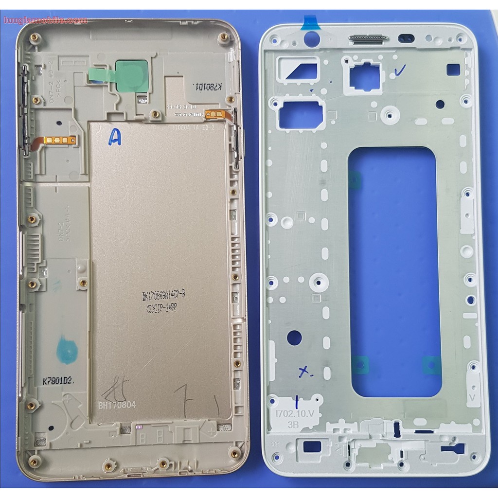 Bộ vỏ samsung j7 prime / g610 zin