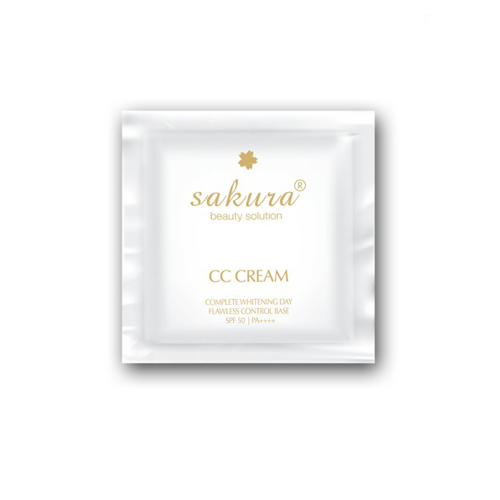 Kem chống nắng trang điểm Sakura CC Cream - Gói sample 5gr - chống nắng, che khuyêt điểm